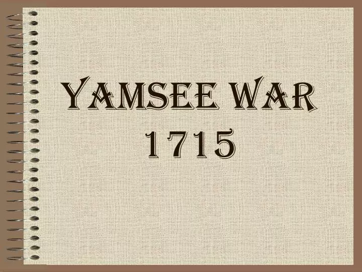 yamsee war 1715