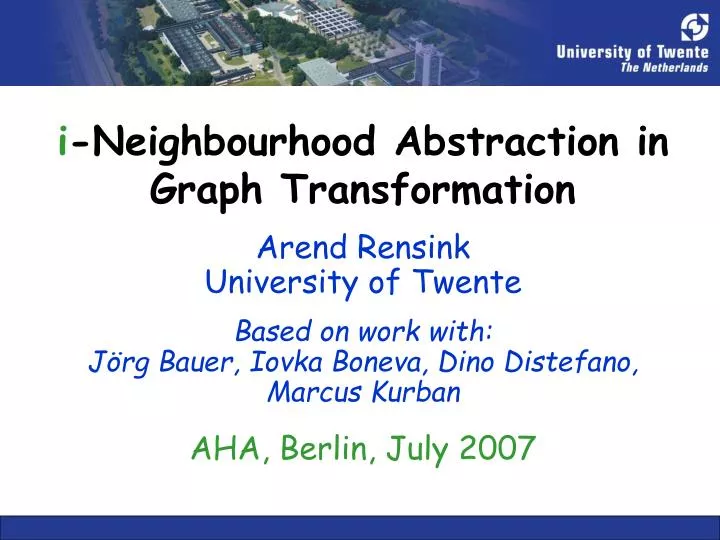 i neighbourhood abstraction in graph transformation
