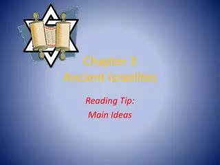 Chapter 3 Ancient Israelites