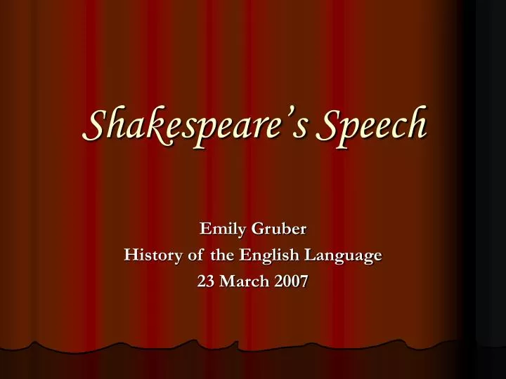 shakespeare s speech