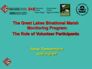 The Great Lakes Binational Marsh Monitoring Program: The Role of Volunteer Participants
