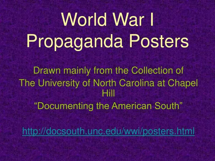 world war i propaganda posters
