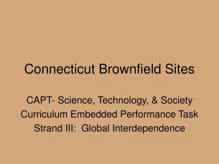 connecticut brownfield sites