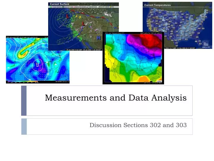 measurements and data analysis