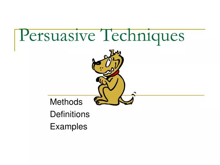 persuasive techniques