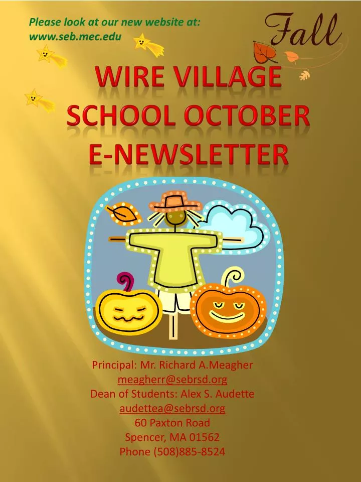 wire village school october e newsletter