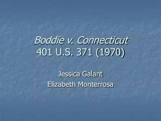 Boddie v. Connecticut 401 U.S. 371 (1970)