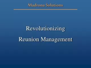 Madrona Solutions