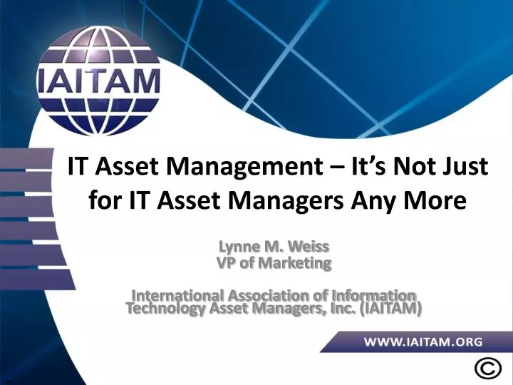 it asset management it s not just for it asset managers any more