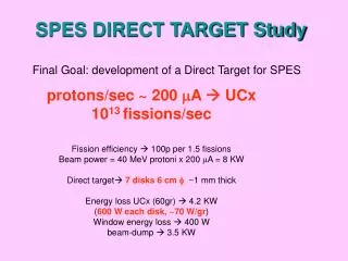 SPES DIRECT TARGET Study