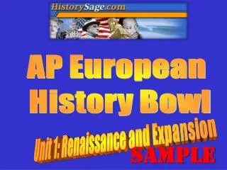 AP European History Bowl