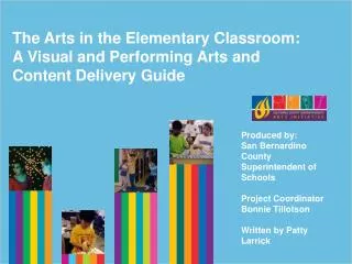 The Arts in the Elementary Classroom: A Visual and Performing Arts and Content Delivery Guide