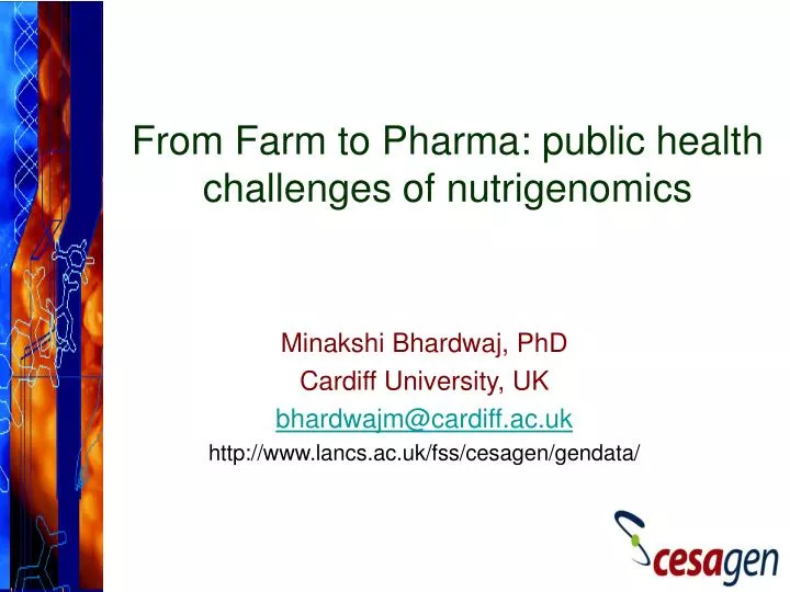 from farm to pharma public health challenges of nutrigenomics
