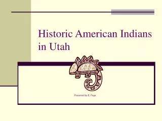 Historic American Indians in Utah