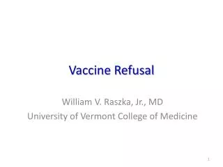 Vaccine Refusal