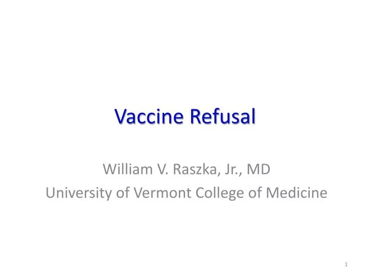 vaccine refusal