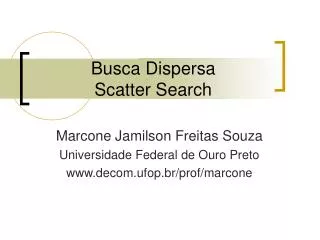 busca dispersa scatter search