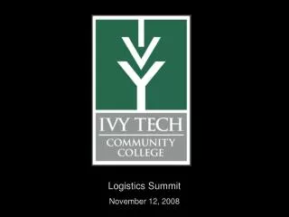 Logistics Summit November 12, 2008