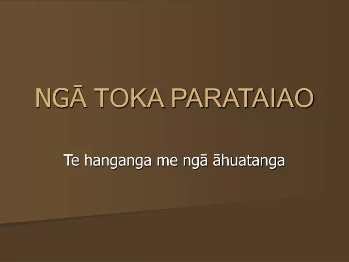 ng toka parataiao