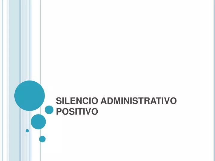 silencio administrativo positivo