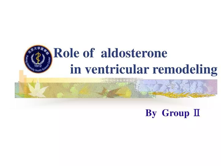 role of aldosterone in ventricular remodeling