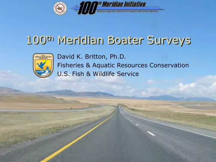 100 th meridian boater surveys