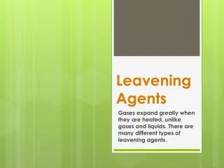 Leavening Agents