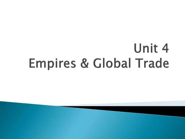 unit 4 empires global trade