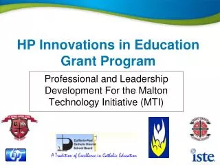 HP Innovations in Education Grant Program