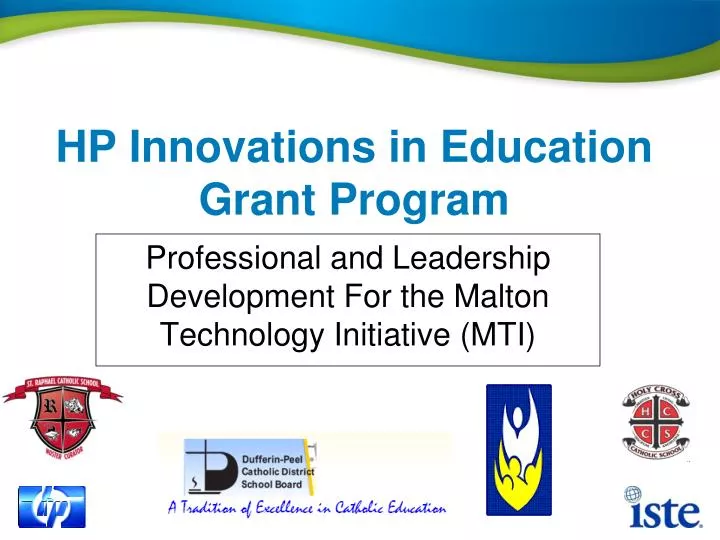 hp innovations in education grant program