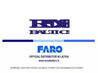 OFFICIAL DISTRIBUTOR IN LATVIA rensi baltics . lv