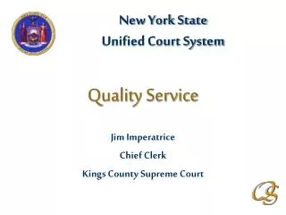 Jim Imperatrice Chief Clerk Kings County Supreme Court