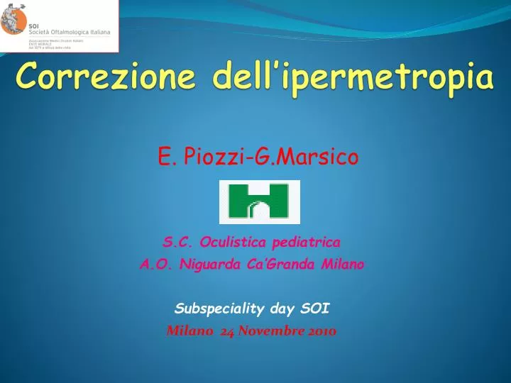 correzione dell ipermetropia