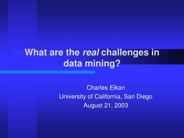 what are the real challenges in data mining