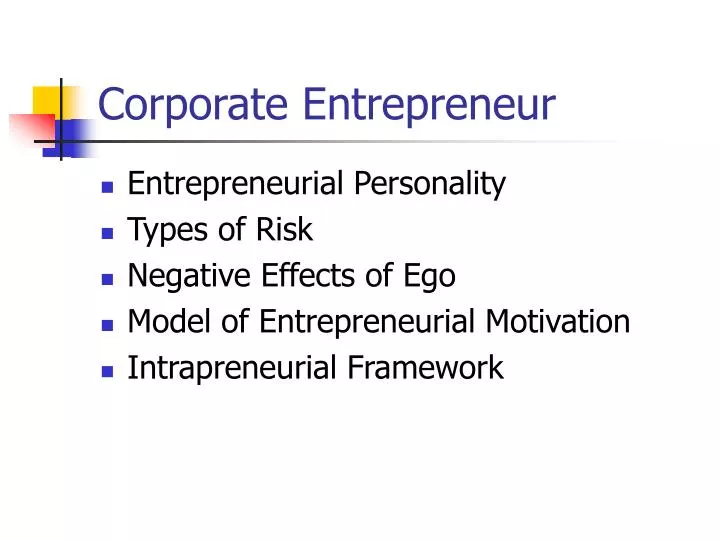 corporate entrepreneur