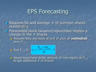 EPS Forecasting