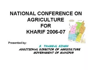 Review of Crop Production For 2006-07 and Target For Kharif 2007 A=Area in 000ha, P=Production in 000Mt