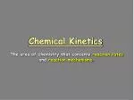 Chemical Kinetics: Reaction Rates and Rate Laws - slide 1