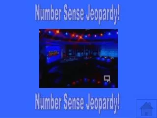 Number Sense Jeopardy!