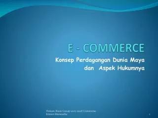 e commerce
