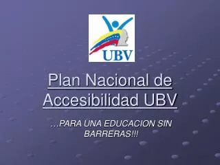 plan nacional de accesibilidad ubv