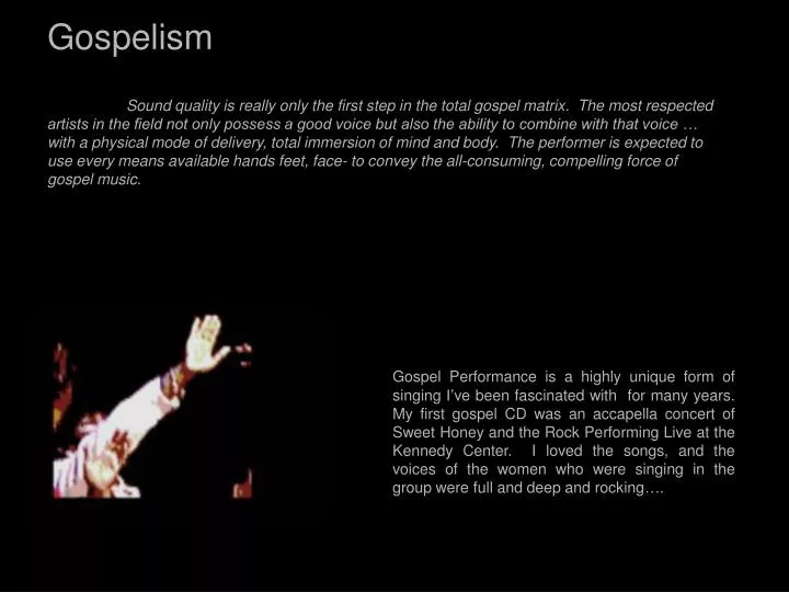 gospelism