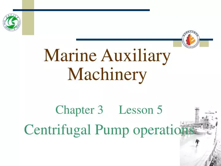 marine auxiliary machinery