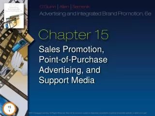 Sales Promotion, Point-of-Purchase Advertising, and Support Media