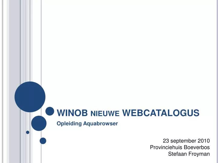 winob nieuwe webcatalogus
