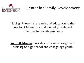 Center for Family Development
