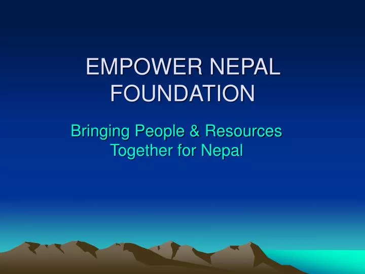 empower nepal foundation