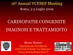CARDIOPATIE CONGENITE DIAGNOSI E TRATTAMENTO - slide 1