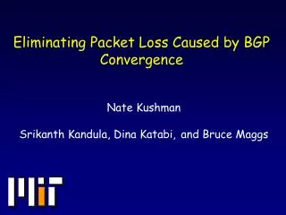 Eliminating Packet Loss Caused by BGP Convergence