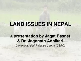 LAND ISSUES IN NEPAL